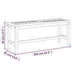 vidaXL Patio Bench Solid Wood Acacia
