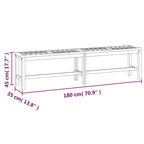 vidaXL Patio Bench Solid Wood Acacia