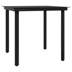 vidaXL Patio Dining Set Outdoor Dining Set Table and Chair Set for Garden