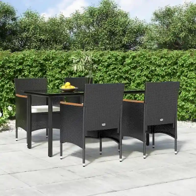 vidaXL Patio Dining Set Outdoor Dining Set Table and Chair Set for Garden