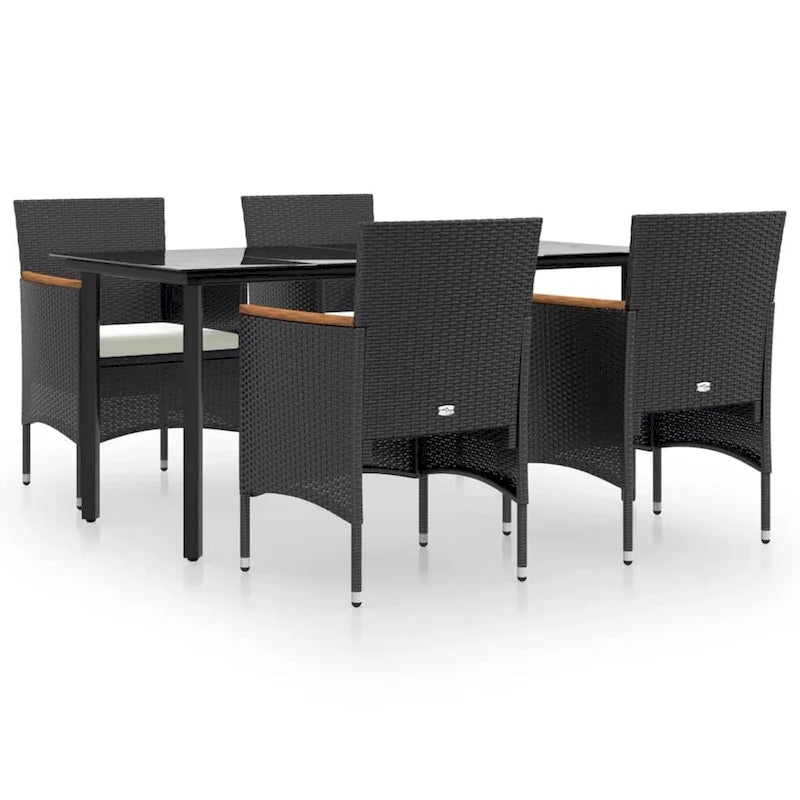 vidaXL Patio Dining Set Outdoor Dining Set Table and Chair Set for Garden