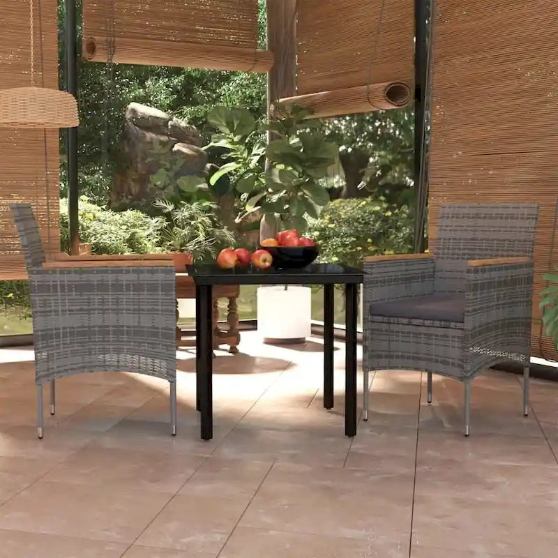 vidaXL Patio Dining Set Outdoor Dining Set Table and Chair Set for Garden