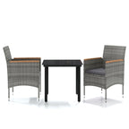 vidaXL Patio Dining Set Outdoor Dining Set Table and Chair Set for Garden