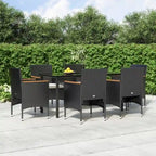 vidaXL Patio Dining Set Outdoor Dining Set Table and Chair Set for Garden