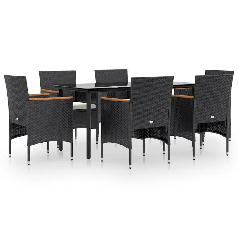 vidaXL Patio Dining Set Outdoor Dining Set Table and Chair Set for Garden