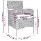 vidaXL Patio Dining Set Outdoor Dining Set Table and Chair Set for Garden