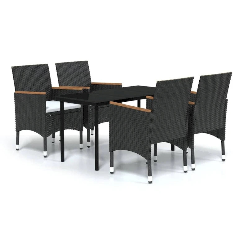 vidaXL Patio Dining Set Outdoor Dining Set Table and Chair Set for Garden