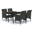 vidaXL Patio Dining Set Outdoor Dining Set Table and Chair Set for Garden