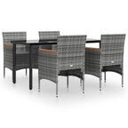 vidaXL Patio Dining Set Outdoor Dining Set Table and Chair Set for Garden