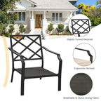4 PCS Patio Furniture Set Cushion Sofa Loveseat Sectional Garden Deck - 54  x 33  x 34