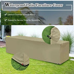 8 Pieces Patio Rattan Storage Table Furniture Set - 25  x 25  x 4  (L x W x D)