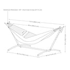 Sunnydaze Cotton Double Brazilian Hammock & Stand Combo - Choose Options