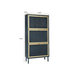 Classic Vintage Storage Shoe Cabinet with 3 Flip Drawers