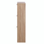 3-Drawer Shoe Storage Cabinet with 3-Tier Wood Shoe Rack