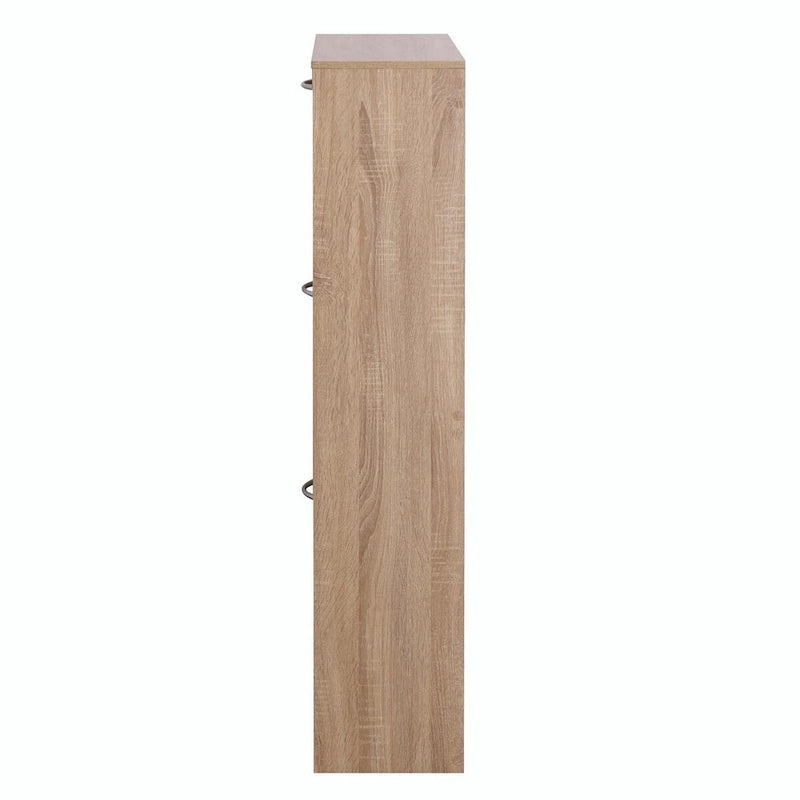 3-Drawer Shoe Storage Cabinet with 3-Tier Wood Shoe Rack