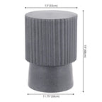 Kline 19  Modern Art Deco Tambour Accent Table , by JONATHAN Y