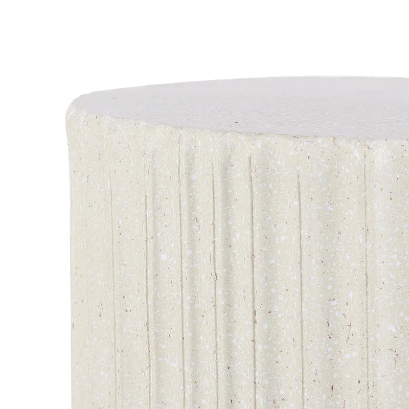 Kline 19  Modern Art Deco Tambour Accent Table , by JONATHAN Y