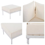 8-Piece Patio Sectional Sofa Set with Coffee Table