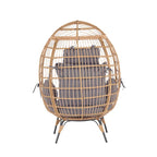 Steel Frame Wicker Egg Chair Max 440lb Capacity