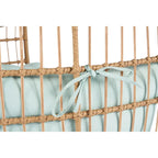 Steel Frame Wicker Egg Chair Max 440lb Capacity