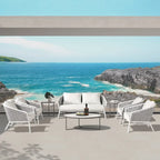 Rowan 30.5  Rope Woven Outdoor Patio Armchair (Set of 2) with Cushions