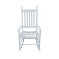 Clihome Wooden Porch Rocker Chair