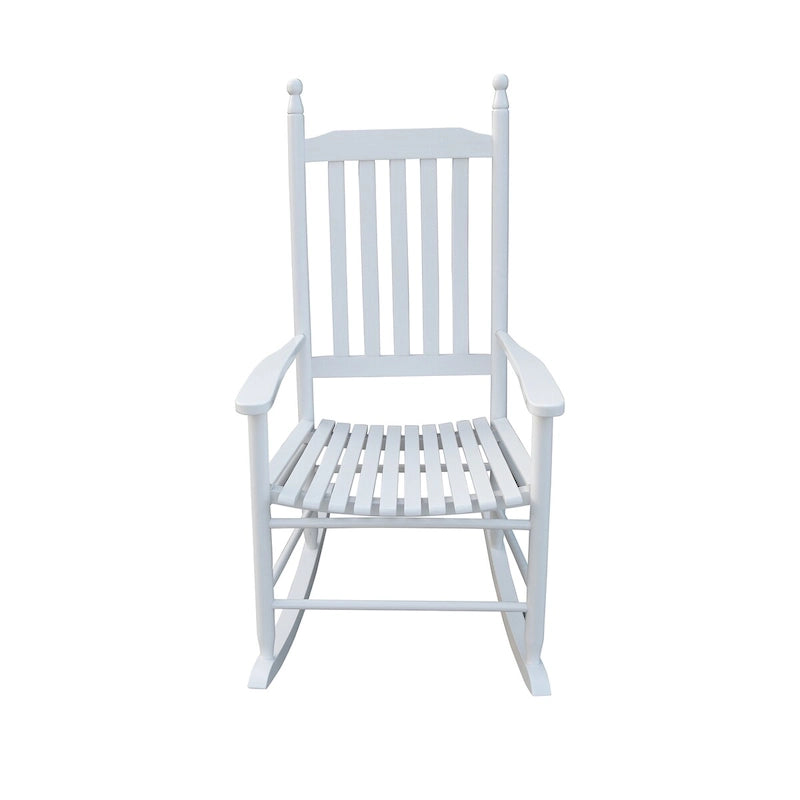 Clihome Wooden Porch Rocker Chair