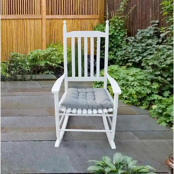 Clihome Wooden Porch Rocker Chair