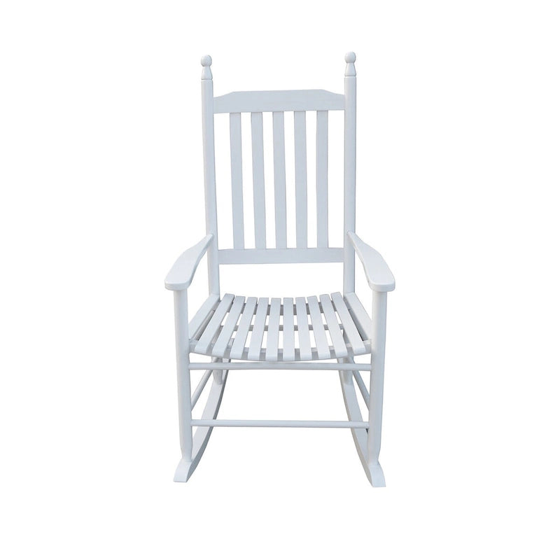 Clihome Wooden Porch Rocker Chair