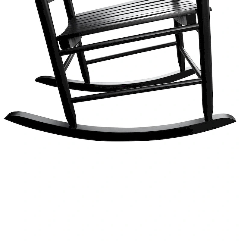 Clihome Wooden Porch Rocker Chair