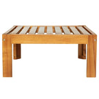 Outdoor Backyard Patio Wood 5-Piece Sectional Sofa Seating Group Set with Cushions