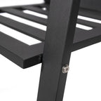 LeisureMod Chelsea Set of 2 Patio Dining Armchair in Aluminum with Cushions for Porch Backyard Pool Garden - 34.84