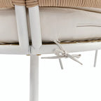 4-Piece Boho Rope Patio Furniture: Outdoor Seating with Acacia Wood Table, Thick Cushions