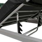 Outdoor Patio Sunbed Daybed with Cushions, Adjustable Seats for Garden,Swiming Pool