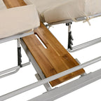 Outdoor Patio Sunbed Daybed with Cushions, Adjustable Seats for Garden,Swiming Pool