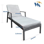Outdoor Patio Lounge Chairs Rattan Wicker Patio Chaise Lounges Chair