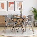 Stacking Bistro Chairs with Metal Frames