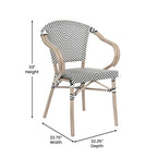 Stacking Bistro Chairs with Metal Frames