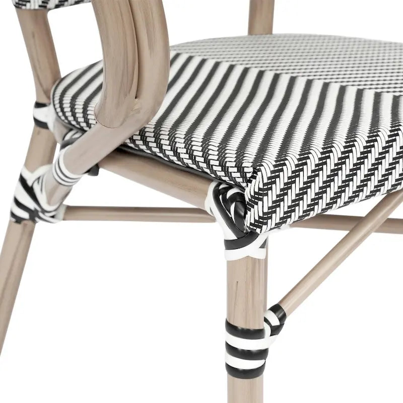 Stacking Bistro Chairs with Metal Frames