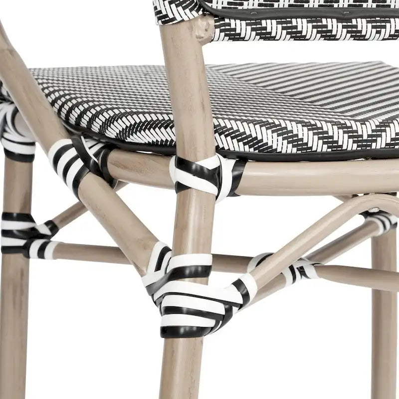 Stacking Bistro Chairs with Metal Frames
