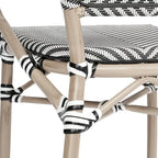 Stacking Bistro Chairs with Metal Frames
