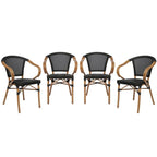 Stacking Bistro Chairs with Metal Frames