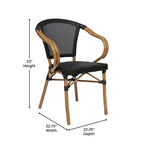 Stacking Bistro Chairs with Metal Frames
