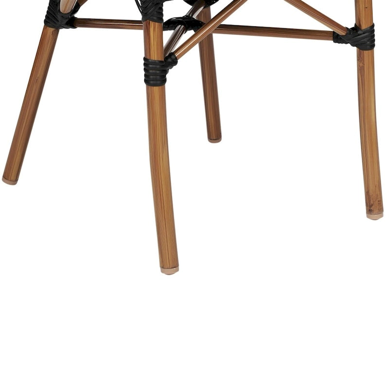 Stacking Bistro Chairs with Metal Frames