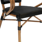 Stacking Bistro Chairs with Metal Frames