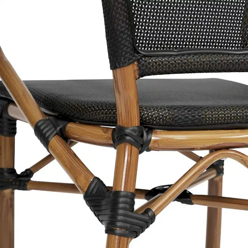 Stacking Bistro Chairs with Metal Frames