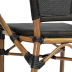 Stacking Bistro Chairs with Metal Frames
