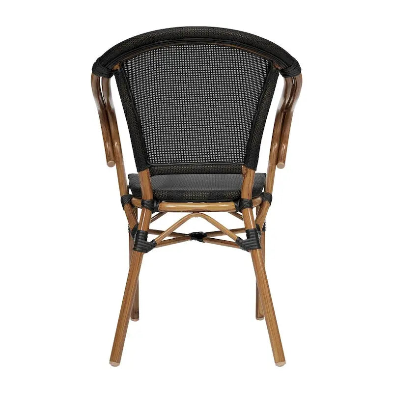 Stacking Bistro Chairs with Metal Frames
