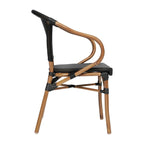 Stacking Bistro Chairs with Metal Frames