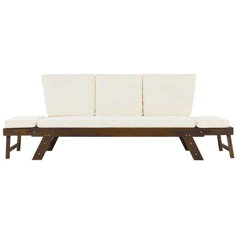 Nestfair Outdoor Adjustable Daybed Sofa Chaise Lounge with Cushions - N/A